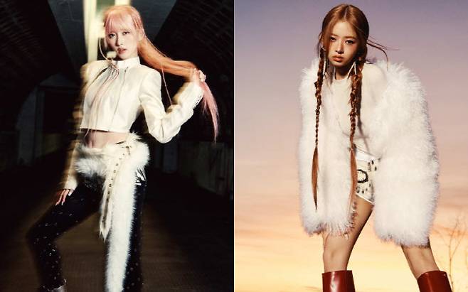 아이브 가을(왼쪽)과 레이(사진=스타쉽엔터테인먼트)
