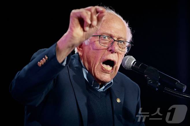 버니 샌더스 미국 연방상원의원(무소속·버몬트). 2025.10.26 ⓒ AFP=뉴스1