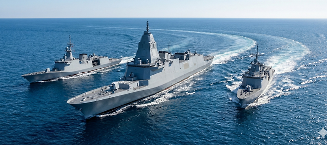 신(新) 방산 소재를 적용한 차세대 함정 가상 이미지. 포스코 제공