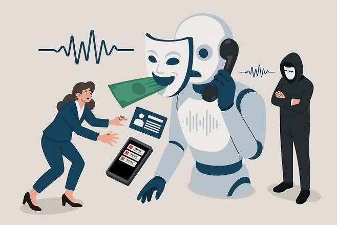 AI로 특정인의 목소리를 합성하거나 변조하는 '딥보이스' 기술이&nbsp;보이스피싱 범죄에 악용되고 있다. 게티이미지뱅크 제공