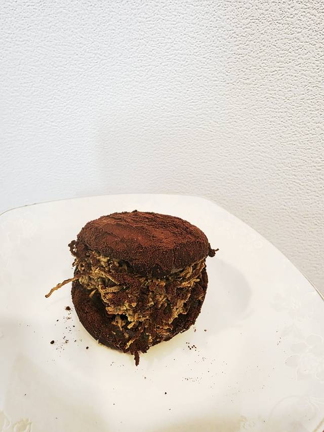 찰떡파이와 가공두부면, 피스타치오스프레드를 활용해 만든 ‘홈 두쫀쿠’. 사진= 김수연기자 newsnews@