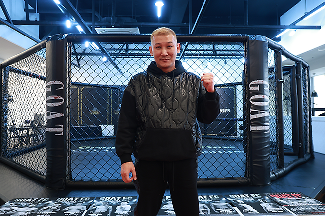 2026년 1월 종합격투기 프로대회 GOAT FC DESTINY 001 개최 전날 고트FC 박지호 본부장. 사진=랭크파이브 정성욱 기자 제공