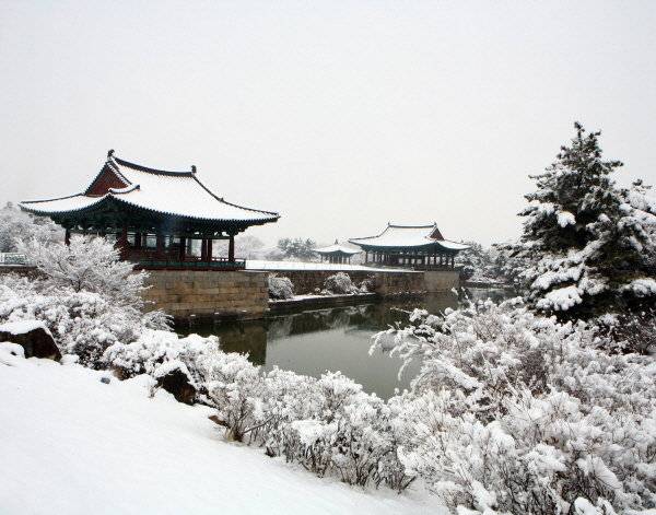 동궁과 월지 겨울 풍경. 사진제공 ㅣ 경주시