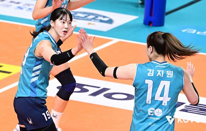 GS칼텍스의 4연승을 이끈 캡틴 유서연(27) [한국배구연맹 제공. 재판매 및 DB 금지]