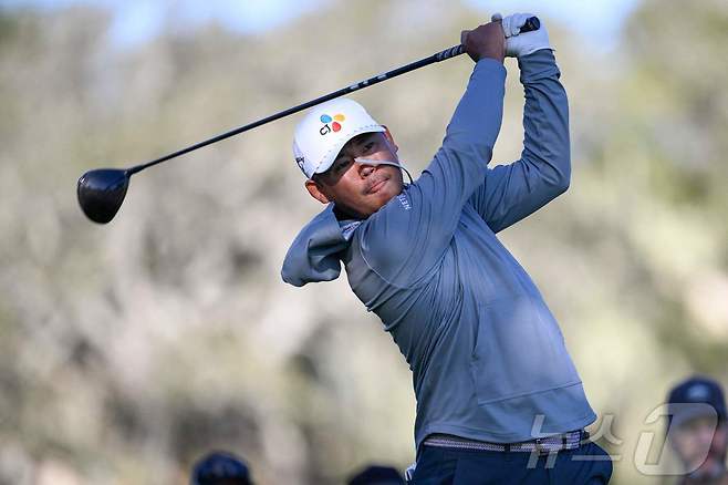 김시우는 13일(한국시간) 열린 PGA투어 AT&T 페블비치 프로암 1라운드에서 공동 19위에 올랐다. ⓒ AFP=뉴스1