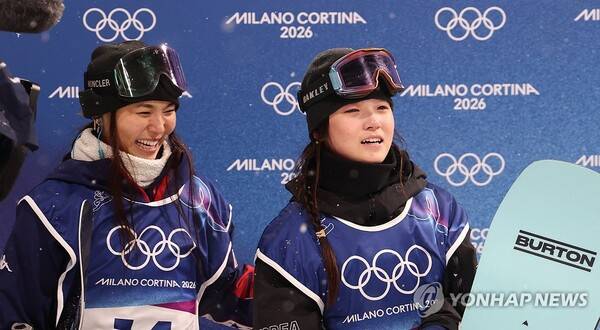 클로이 김(왼쪽)·최가온. ⓒ연합뉴스