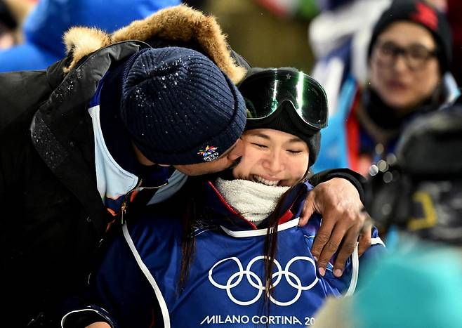 마일스 개릿과 클로이 김. /사진=REUTERS