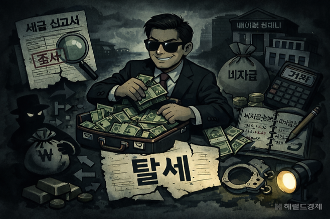 탈세 연상 일러스트. [챗GPT를 이용해 제작]