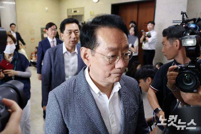 국민의힘 김도읍 의원이 12일 "부산시장 선거에 나가지 않겠다" 입장을 표명했다. 윤창원 기자