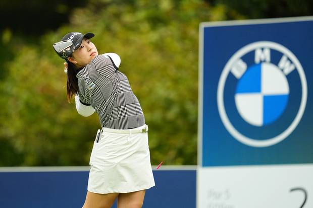 윤이나와 동반 라운드를 펼치게 된 다케다 리오. 사진 제공=BMW 레이디스 챔피언십 조직위