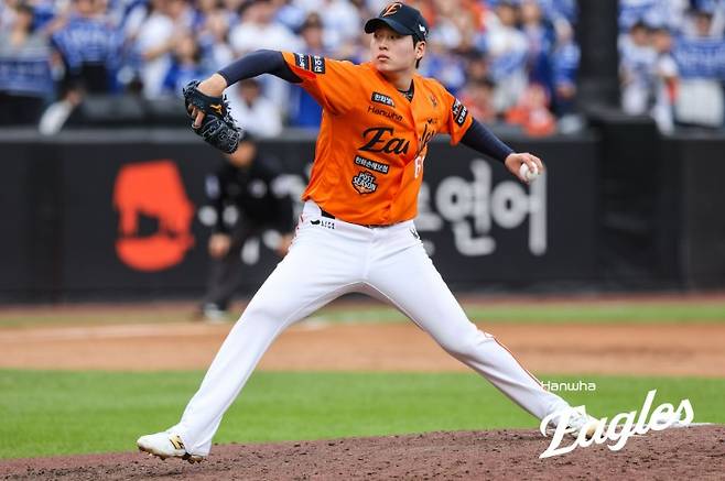 ▲ 장기적으로 선발을 꿈꾸는 조동욱은 올해 그 과정을 이겨내겠다는 각오를 드러냈다 ⓒ한화이글스