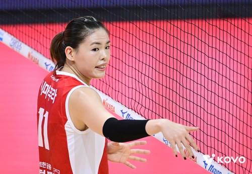 페퍼저축은행의 일본인 아시아쿼터 선수 시마무라 [한국배구연맹 제공. 재판매 및 DB 금지]