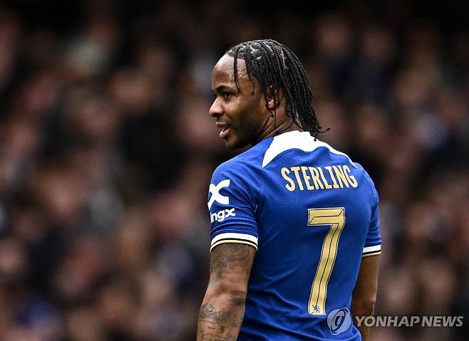 첼시에서 뛸 때의 라힘 스털링. [로이터=연합뉴스 자료사진]