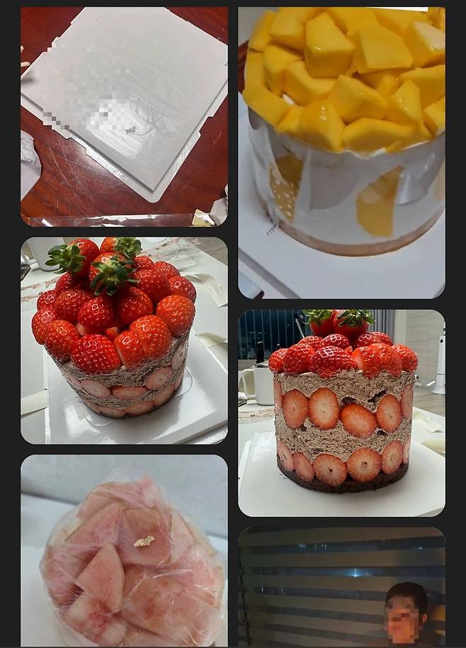 동네 상권 빵집에서 성심당의 딸기 시루와 비슷한 형태의 케이크를 판매하고 있다. /사진=네이버지도 갈무리