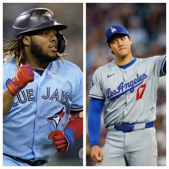 게레로 주니어(왼쪽)와 오타니 쇼헤이