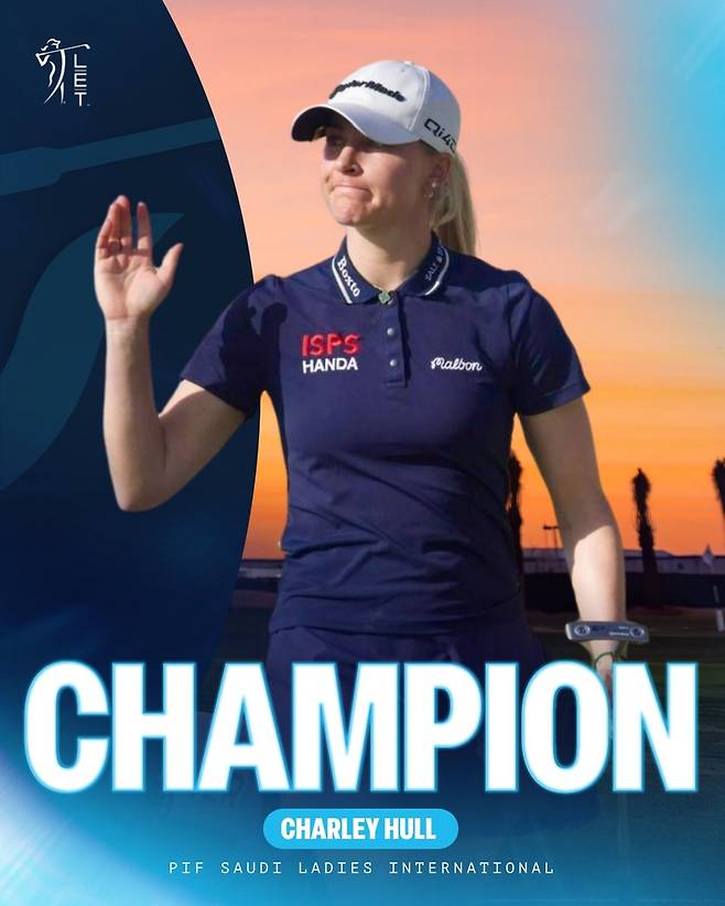 LET PIF 사우디 인터내셔널 우승 헐 [LET 소셜 미디어 사진. 재판매 및 DB 금지]