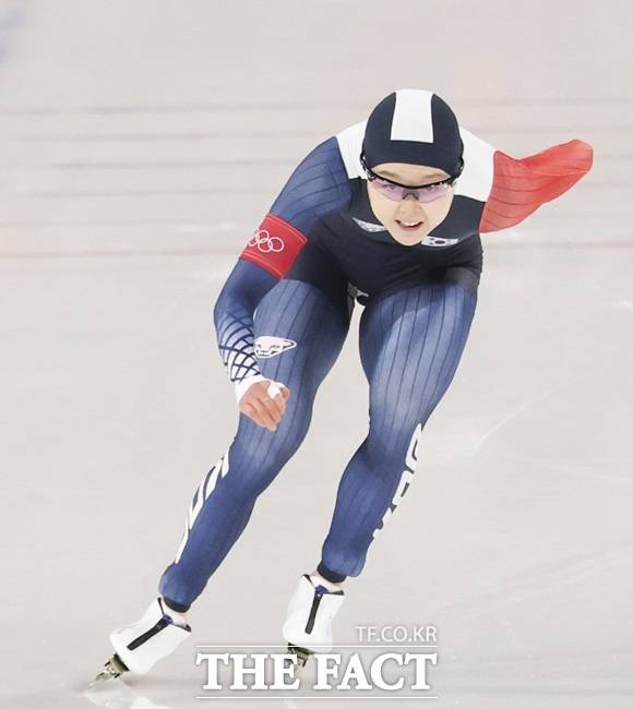 한국 스피드스케이팅 간판 김민선이 16일 오전 1시 3분(한국시간)부터 이탈리아 밀라노 스피드스케이팅 스타디움에서 열리는 여자 500ｍ 종목에 출전한다./뉴시스