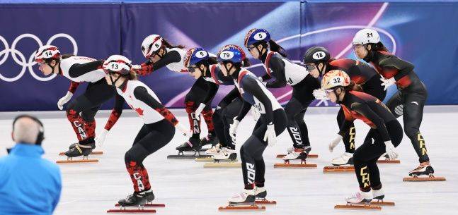 쇼트트랙 여자 3000m 계주 준결승. ⓒ 뉴시스