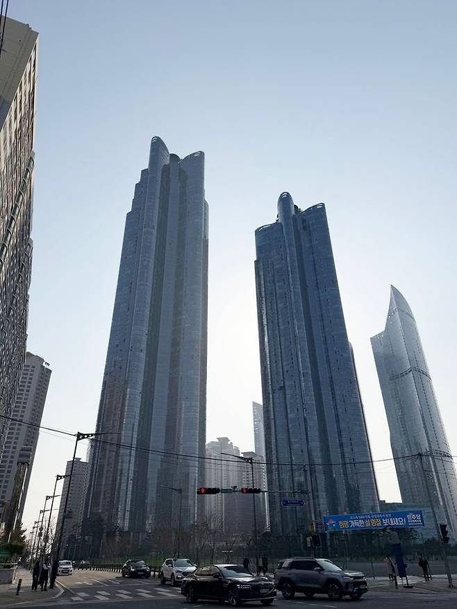 15일 해운대구 우동 일대 ⓒ데일리안 송오미 기자