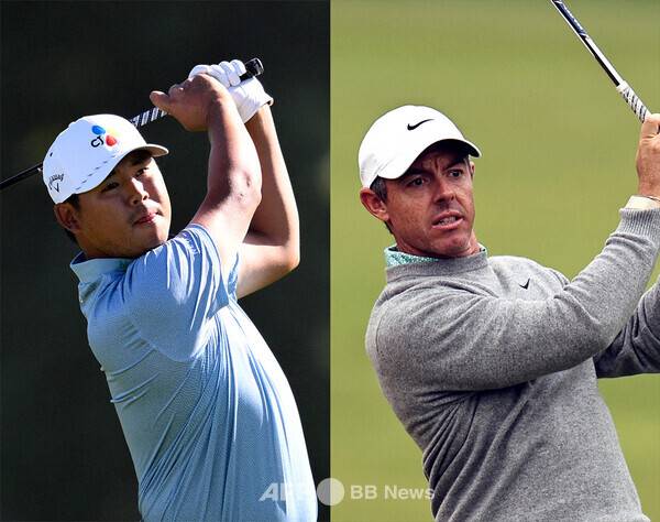 2026년 미국프로골프(PGA) 투어 시그니처 대회인 AT&T 페블비치 프로암 골프대회에 출전한 김시우 프로, 로리 맥길로이(북아일랜드). 사진제공=ⓒAFPBBNews = News1 (사진을 무단으로 사용하지 마십시오.)