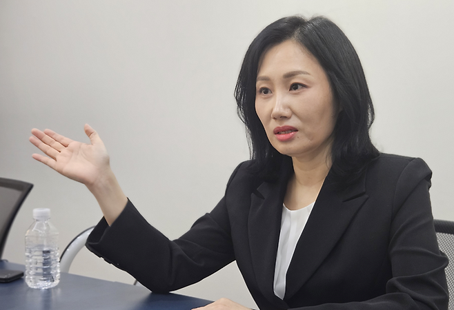 김현주 어나더리얼 대표가 매경AX와 인터뷰하고 있다. [한수진 기자]