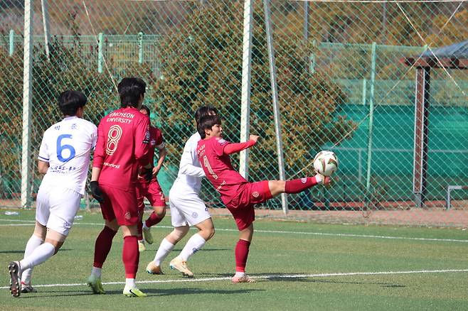 ▲ 김천대가 중앙대를 꺾고 춘계대학연맹전 20강에 올랐다. ⓒ한국대학축구연맹