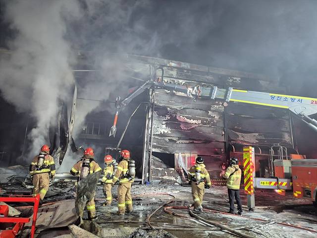 화재. 사진=당진소방서 제공.