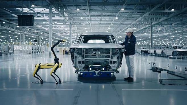 현대차 미국 조지아주 메타플랜트 아메리카(HMGMA) 생산라인. 현대차그룹