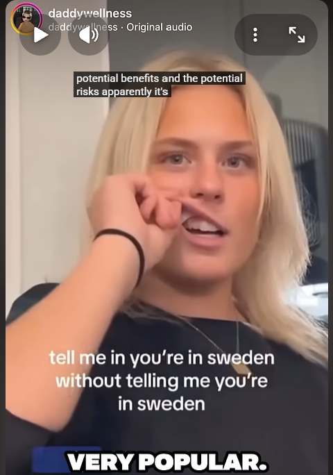 진플루언서(Zynfluencer)들의 등장으로 입소문이 강해진 니코틴 파우치. 자료=진플루언서(Zynfluencer)자료=유튜브 ‘katranjinemethdds’