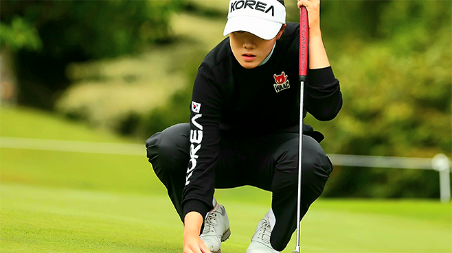 양윤서 2라운드 퍼팅. 사진=제8회 아시아태평양골프연맹 여자아마추어선수권대회 조직위원회 제공