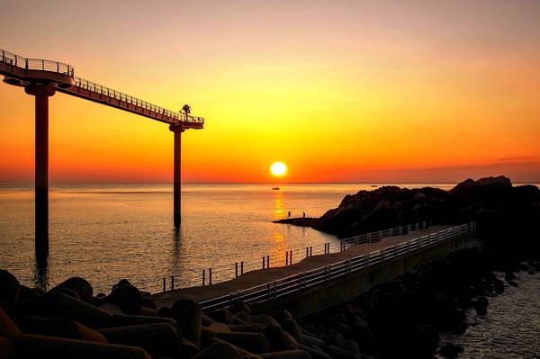 스카이워크에서 바라본 일출.