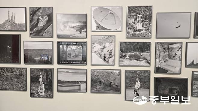 안규대 작가의 '검은 산'. 임창희기자