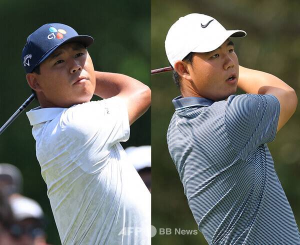 2026년 미국프로골프(PGA) 투어 시그니처 대회 제네시스 인비테이셔널에 출전하는 김시우, 김주형 프로. 사진제공=ⓒAFPBBNews = News1 (사진을 무단으로 사용하지 마십시오.)