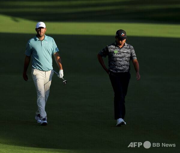 2026년 미국프로골프(PGA) 투어 제네시스 인비테이셔널에 출전하는 김시우 프로, 세계랭킹 1위 스코티 셰플러(미국). 사진제공=ⓒAFPBBNews = News1 (사진을 무단으로 사용하지 마십시오.)