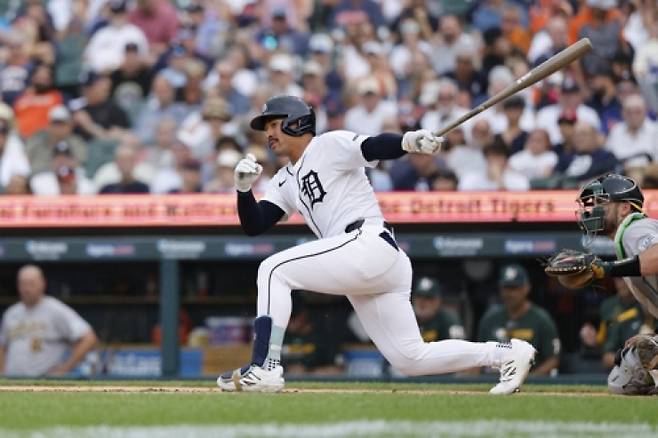 2026 WBC 한국 야구대표팀에 선발된 디트로이트 타이거즈 외야수 저마이 존스. [로이터=연합뉴스]