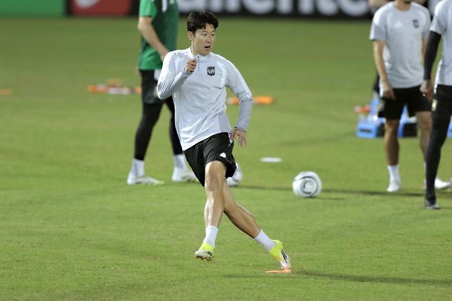 북중미카리브축구연맹(CONCACAF) 챔피언스컵 출격 준비 중인 손흥민. 사진=EPA 연합뉴스