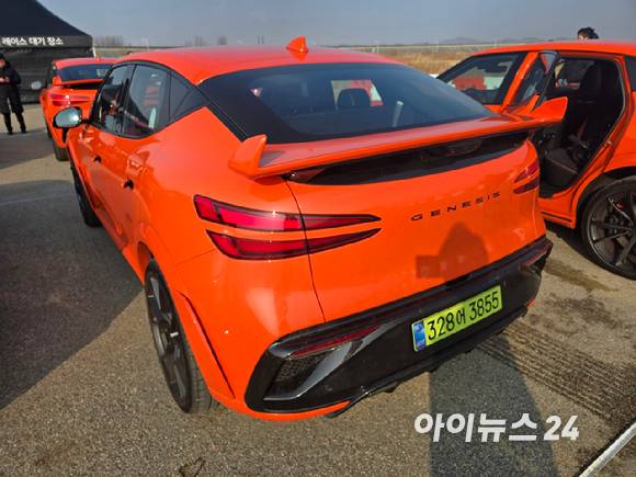 제네시스 'GV60 마그마'. [사진=김종성 기자]