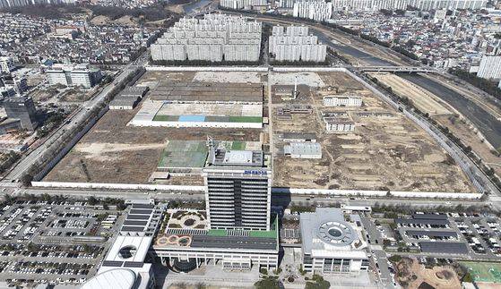 전북 전주의 '마지막 노른자 땅'이라 불리는 효자동 옛 대한방직 터 모습. [사진 ㈜자광]