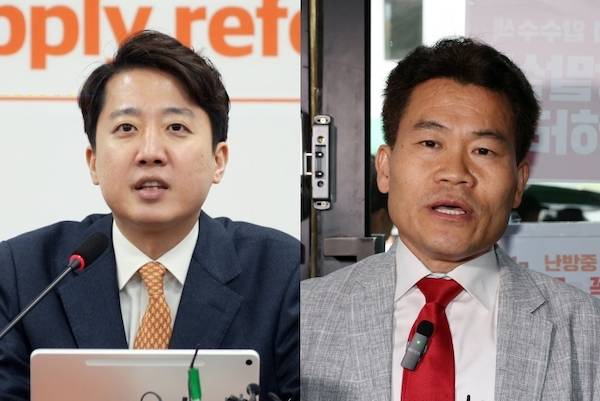 ▲이준석 개혁신당 대표와 전한길씨. 사진=개혁신당 홈페이지, 연합뉴스