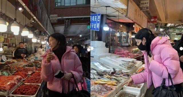 배우 이영애가 생선을 꼼꼼히 살피며 직접 식재료를 고르는 등 '주부 9단'다운 면모를 보이기도 했다./이영애 소셜미디어