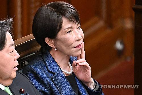 국회 본회의 참석한 다카이치 일본 총리 [AFP=연합뉴스 자료사진 제공]