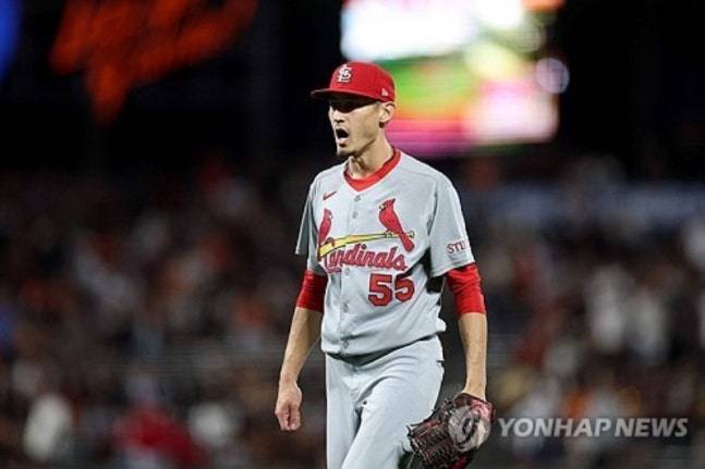 갑작스러운 부상으로 2026 월드베이스볼클래식(WBC) 출전이 불투명해진 세인트루이스 카디널스 투수 라일리 오브라이언. 사진 연합뉴스