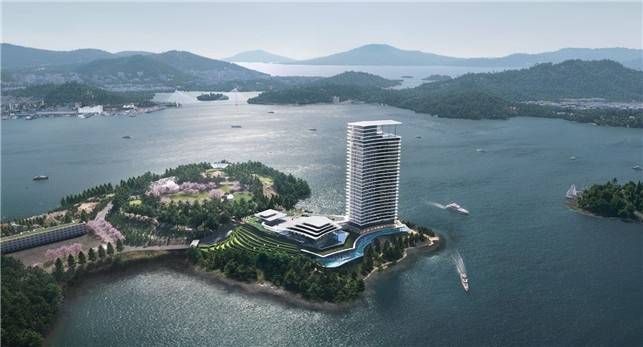 호텔 조감도 [광양만권경제자유구역청 제공. 재판매 및 DB 금지]