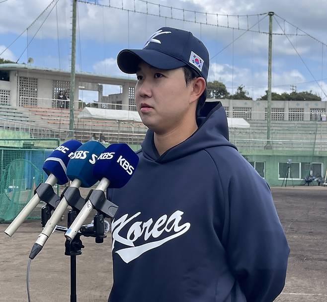 야구대표팀 투수 유영찬 [촬영 이대호]