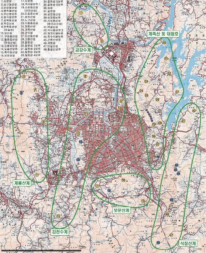대전의 산성 분포도./사진=대전시 제공