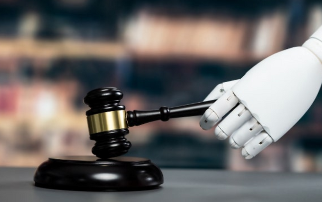 판결을 내리는 듯한 AI 판사 자료 이미지