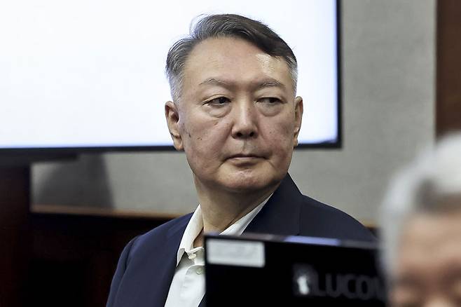 법정 출석한 윤석열 전 대통령. 연합뉴스