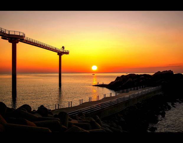 스카이 워크에서 바라본 일출.