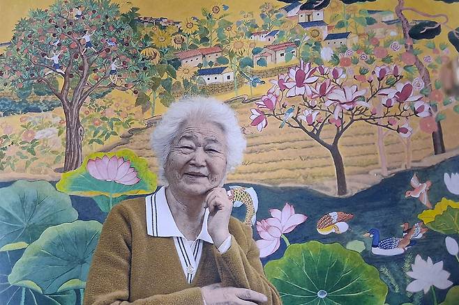 목원대 미술학부 한국화전공 이군자씨. 목원대 제공