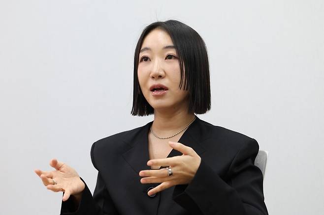 정다운 2기 진실화해위 조사7과 조사관이 12일 오후 서울 마포구 한겨레신문사에서 한겨레와 인터뷰하고 있다. 최현수 기자 emd@hani.co.kr